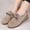 Khaki, variant on Women's Cozy Cotton Slippers for Indoor & Outdoor - House Shoes