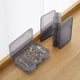 thumbnail image 1 of Joyero de doble compartimento con tapa | Organizador de pendientes de plástico transparente con 10 compartimentos | Almacenamiento transparente para anillos y artículos pequeños | Estuche de viaje, 1 of 6