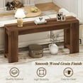 thumbnail image 5 of 71" Extra Long Console Table, Wood Farmhouse Entryway Table, Plank and Beam Console Tables for Living Room, Entry, Entrance, Behind Couch, Hallway, Foyer, Narrow Sofa Tables for Front Door, 5 of 16