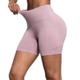 thumbnail image 2 of Xdegoge Biker Shorts for Women Tummy Control Stretchy High Waisted Pull on Yoga Shorts Mid Thigh Fitted Compression Biker Shorts Athletic Workout Running Legging Biker Shorts Wear, 2 of 8
