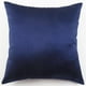 thumbnail image 2 of funda de almohada de tiro cuadrado de seda Funda De Almohada De Color Sólido Funda De Cojín Cuadrada Azul Oscuro_60x60cm Magideal funda de almohada de tiro cuadrado de seda, 2 of 7