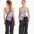thumbnail image 2 of Tropical Watermelon Pattern Travel Sling Backpack, Lightweight and Durable Crossbody Bag with Fresh Geometric Summer Fruit Print, Cute and Fashionable for Watermelon Enthusiasts, 2 of 6