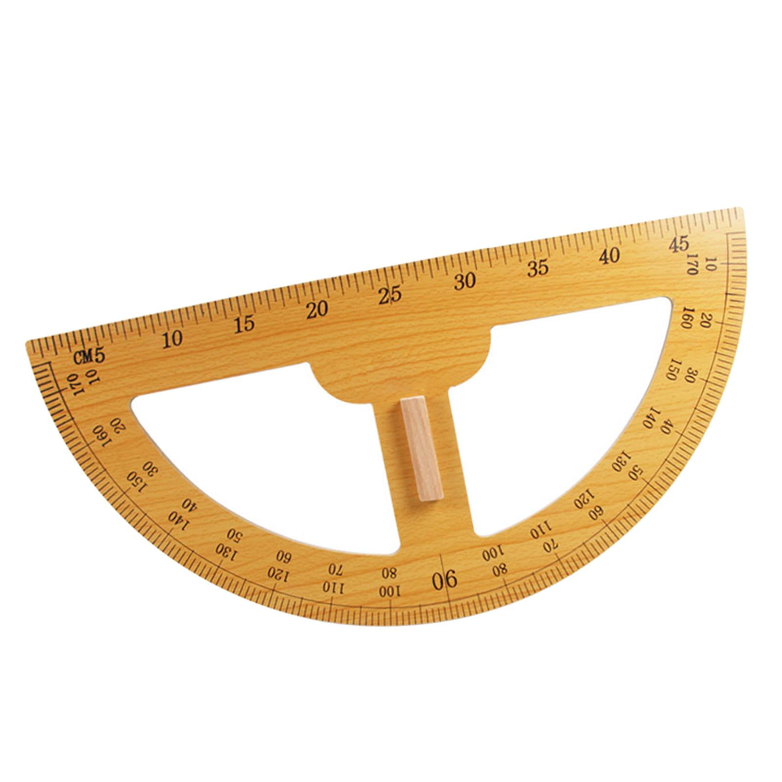 Wooden Math Geometry Tool Measuring Tool for Classrooms, Schools