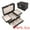 Black, variant on Unique Bargains 3 Layer Jewelry Box PU Leather Organizer Black