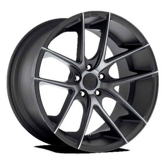 Niche 1PC Aluminum Rim M130 TARGA 20X10.5in Matte Black Double Dark Tint Finish, M130200563 40