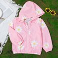 thumbnail image 2 of zuwimk Kids Boys Girls Windbreaker Jacket Toddler Baby Spring Cute Cartoon Coats Rain Jackets Hooded Zip Light Outerwear Coat(7-8 Years,Pink), 2 of 9