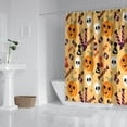 thumbnail image 2 of Halloween Pumpkins Skulls and Candies Shower Curtain 72"x84" ,Bathroom Decorative Shower Curtains Set with 12 Hooks,Modern Waterproof Washable Shower Curtain, 2 of 6