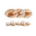 thumbnail image 3 of Qarigey Pinzas para el cabello para mujer, horquilla de perlas acrílicas, horquilla de belleza para peluquería, tocado para el cabello, regalos, fiesta Accesorio para el cabello perla beige, 3 of 6