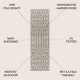 thumbnail image 3 of JONATHAN Y SANTA MONICA 2 x 8 Runner Rug, Ourika Moroccan Geometric Textured Weave - Light Gray/Black, SMB108E-28, 3 of 5