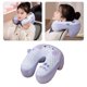 thumbnail image 2 of Cute Animal Travel Neck Pillow, Soft Memory Foams Shape Neck Pillow Travel Pillow Cushions for Children and Adults grey, 2 of 4