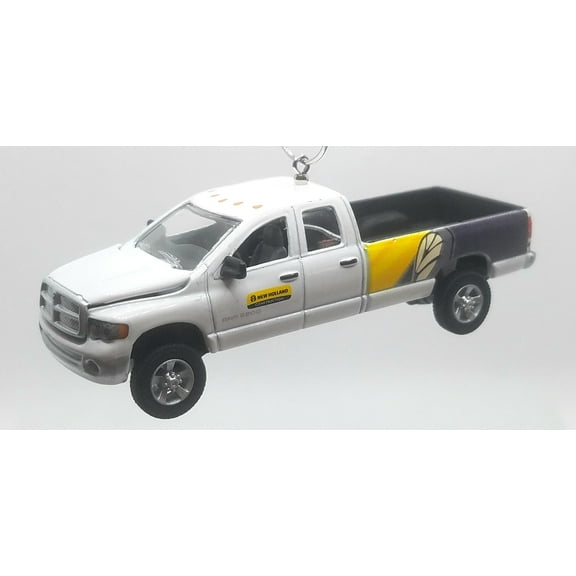 Christmas Ornament for New Holland Ram 2500 Truck 4x4 White