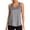 Grey, variant on Racerback Yoga Tank Top, Women's Loose Fit Mesh Workout Shirt, Sleeveless Athletic Gym Tee for Running & Training