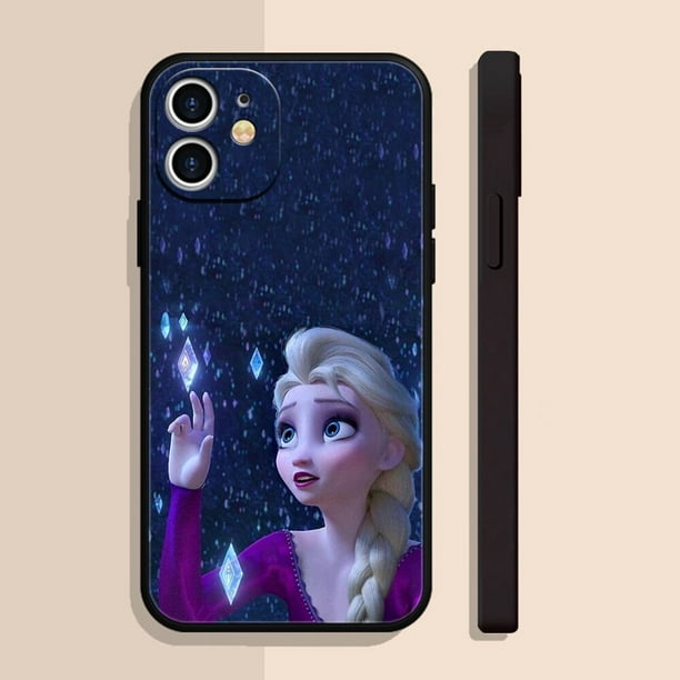 Disney-funda de silicona para teléfono móvil, carcasa de Frozen, Elsa, para iPhone 14, 13, 12 Mini, 11 Pro, X, XR, XS Max, 8, 7, 6S, 6 Plus, SE, 2020, 5S, 5 Fivean unisex