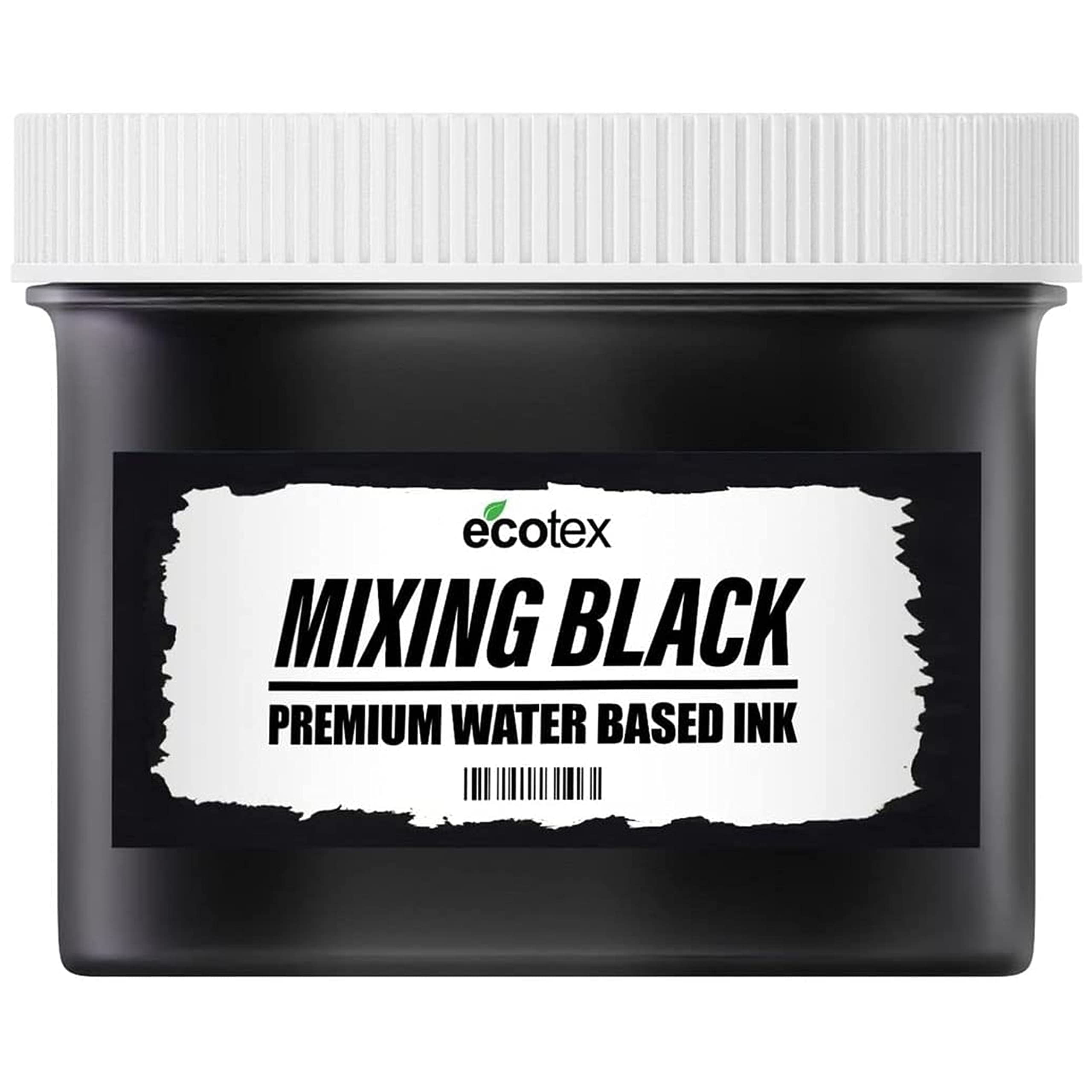 Ecotex Mixing Black Water Based Screen Printing Ink Block Printing