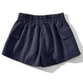 thumbnail image 2 of RYRJJ Cargo Shorts for Women with Pockets Elastic High Waist Lightweight Outdoor Shorts for Summer Casual Loose(Navy,S), 2 of 7