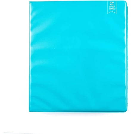 1inch 220 Sheet Ring Binder Aqua - Yoobi™ 3/ Pack