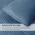 thumbnail image 7 of Exclusivo Mezcla Ultrasonic King Quilt Bedding Set, Lightweight Bluish Grey Bedspreads Soft Modern Geometric Coverlet Set, 7 of 7