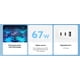 thumbnail image 3 of Xiaomi 67W GaN Cargador Triple Puerto (2 tipo C + USB) Compatible con Android iPhone iPad, Portátile, 3 of 4