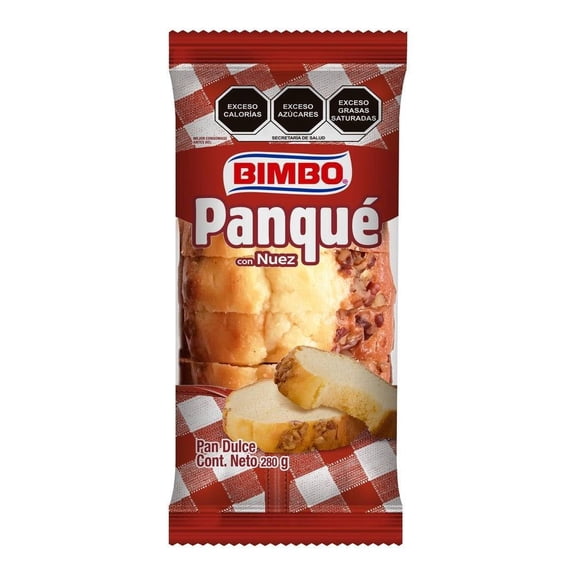 Panqué Bimbo con nuez 280 g
