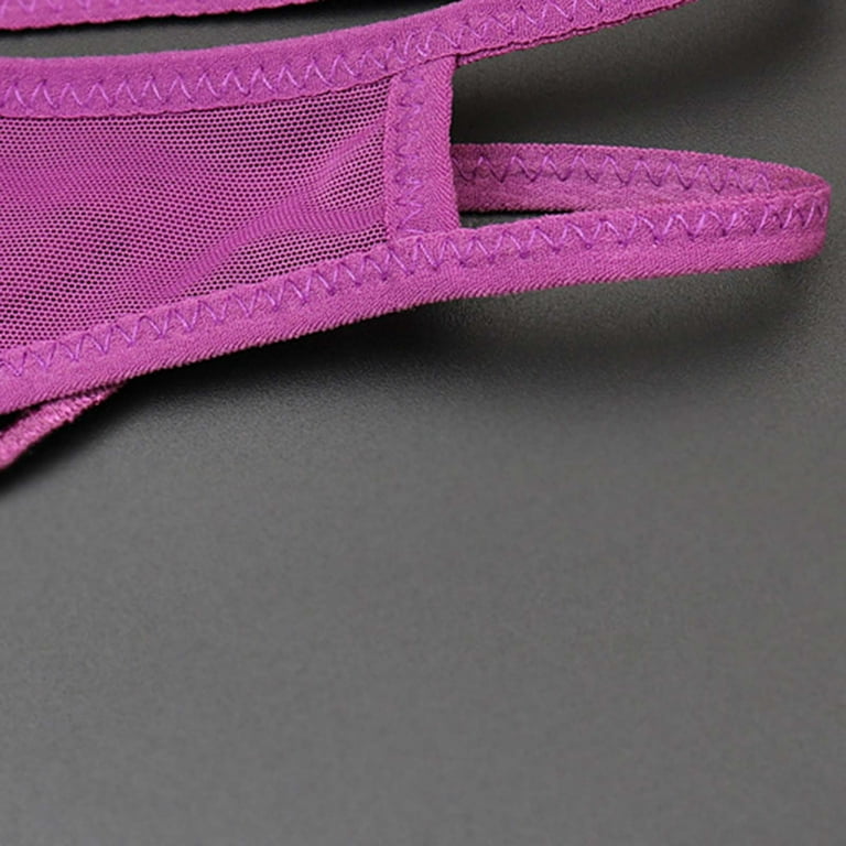 Zuwimk Panties For Women ,Women's Underwear No Panty Line Promise Tactel  Lace Bikini Pink,One Size 