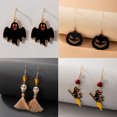 thumbnail image 4 of Funny Halloween Bat Pumpkin Cat Exaggerated EarringsThe Best Gift for A Loved One, 4 of 9