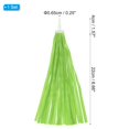 thumbnail image 2 of czcpp-Bike Streamers, Colorful Scooter Handlebar Tassels Grips Ribbon Accessories Decorations for Girls Bicycle Tricycle Handles, Yellow Green, 2 of 4