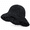 black, variant on Beach Sun Hat, Foldable Straw Woven Hat with 54-60 cm Fit Range, Packable Travel Hat for Beach Trips, Vacation, Outdoor Shade and Everyday Summer Style