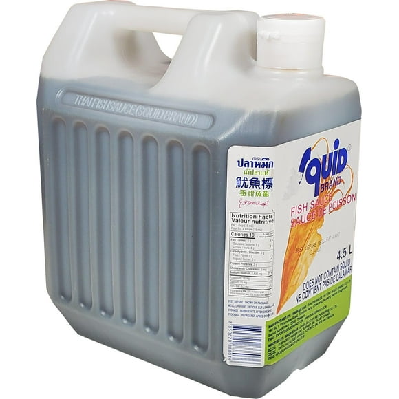 Squid Brand - Fish Sauce - pack of 3 - 4.5L - Savory & Umami - Perfect for Stir-fries & Marinades (3ct)