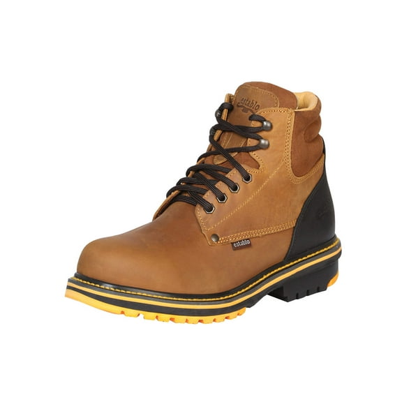 Establo Men’s Work Ankle Boot Mango/Black Lace-Up 13359