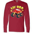 thumbnail image 3 of Inktastic Monster Truck Little Bro Long Sleeve T-Shirt, 3 of 5