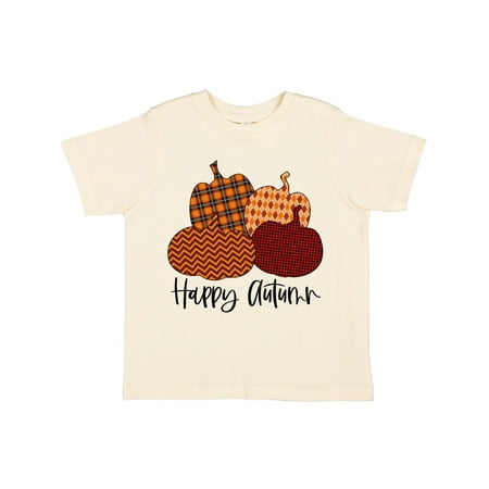

Inktastic Happy Autumn Cute Pumpkin Patterns Gift Toddler Boy or Toddler Girl T-Shirt