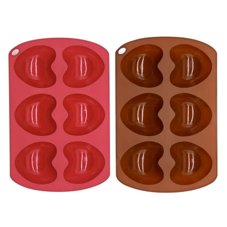 

〖TOTO〗Cake Mould Heart-Shaped Silicone Mold Fondant Cake Decor Chocolate Mould Baking Soap Icing