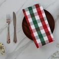 thumbnail image 3 of Urban Villa Set of 3 Kitchen Towels 20×30 Inch 100% Cotton Absorbent Dish Towels Ultra Soft Bar & Tea Towels with Mitered Corners- Red/Green/White, 3 of 8