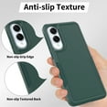thumbnail image 5 of for Samsung Galaxy S25 Edge Heavy Duty Case,Stylish 2 in 1 Military Grade Armor PC+TPU Silicone Hybrid Rugged Shockproof Glossy Grip Edge Protective Anti-Scratch Back Phone Cover,Darkgreen, 5 of 6