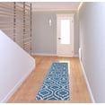 thumbnail image 2 of 7' Gray Moroccan Power Loom Runner Rug, 2 of 5