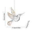 thumbnail image 3 of Lypsnake Clear Acrylic Sequins Christmas Ornaments,Transparent Hummingbird Shape Xmas Tree Decor,Reflective Animal Figurine for Christmas Tree Window Decor, 3 of 6