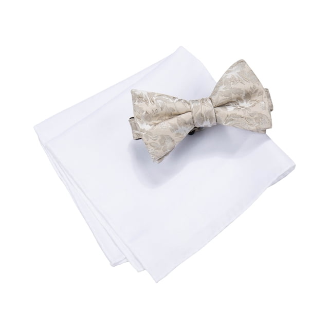 Countess Mara Mens Lyons Floral Neck Tie Set, Beige, Talla única