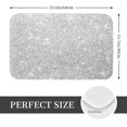 thumbnail image 2 of Non Slip Door Mat, Silver Glitter Fast Drying Bath Tub Mats, Absorbent Bathroom Rugs Entrance Welcome Mat, Bath MatS for Tub, Floor, Home, Kitchen, Hotel,16x24in, 2 of 7