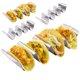 thumbnail image 3 of Soporte grande para 4 tacos, soporte para tacos de acero inoxidable en forma de U, soporte de metal para tacos, soporte para bandeja con asa, 3 of 5