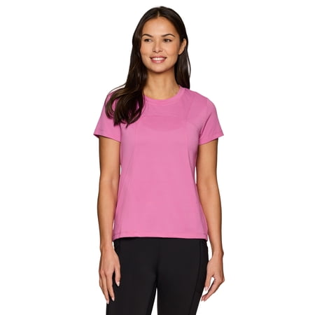 RBX Active Women's Quick Drying Short Sleeve Mesh Workout T-Shirt