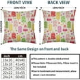 thumbnail image 4 of Summer Ice Cream Pillow Covers 18x18 Set of 2 Colorful Popsicle Dots Decorative Throw Pillows Outdoor Farmhouse Pillowcases Linen Cushion Case Decor for Home Sofa Couch Bed, 4 of 6