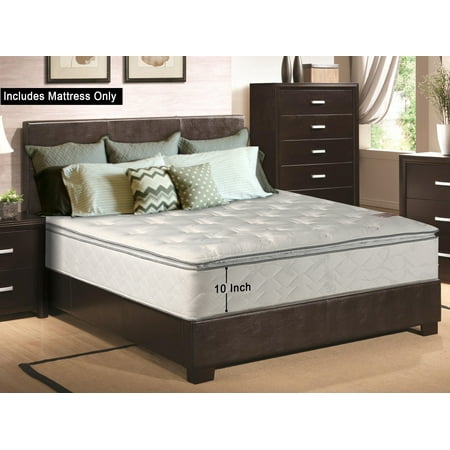 WAYTON Medium Plush Pillow Top 10" Innerspring Mattress ...