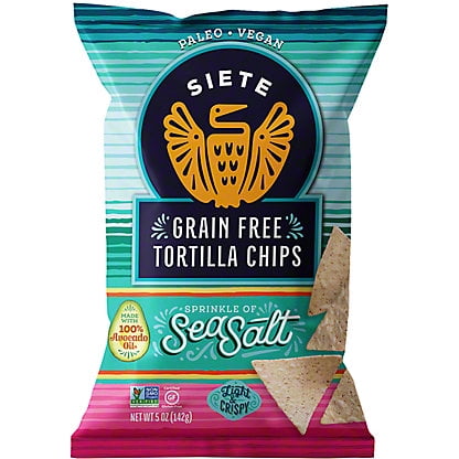 Siete Grain-Free Sea Salt Tortilla Chips, 5 oz