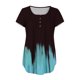 thumbnail image 5 of Camiseta de manga corta con botones y cuello en V a la moda para mujer Pompotops hkajfhjk472019, 5 of 6