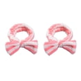 thumbnail image 3 of Diademas Lazo Nudo Elástico Minnieouse Franela Suavidad Raya blanca roja 2piezas, 3 of 5