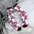 thumbnail image 5 of Cauagu Peonies Print Crew Socks for Women and Men,Adult Athletic Running Socks 1-Pair Sports Socks Work Gear Socks with Moisture Wicking, 5 of 6