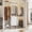 White, variant on Homieasy 14.8'' - 48'' W Closet System with Drawers and Hanging Rods(Cut to Fit), White Oak