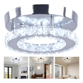 thumbnail image 2 of "Lámparas De Techo Colgante Led Cristal Moderna Decorativas Estructura  BELUG Plateado ", 2 of 5