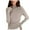 Khaki, variant on felwors All-in-One Women's Turtleneck Base Layer Soft Thermal Long Sleeve Top for Effortless Fall & Winter Style White, L