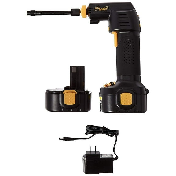 Airman Tire Inflator,Black,Plastic,0 to 120 psi 55-032-022